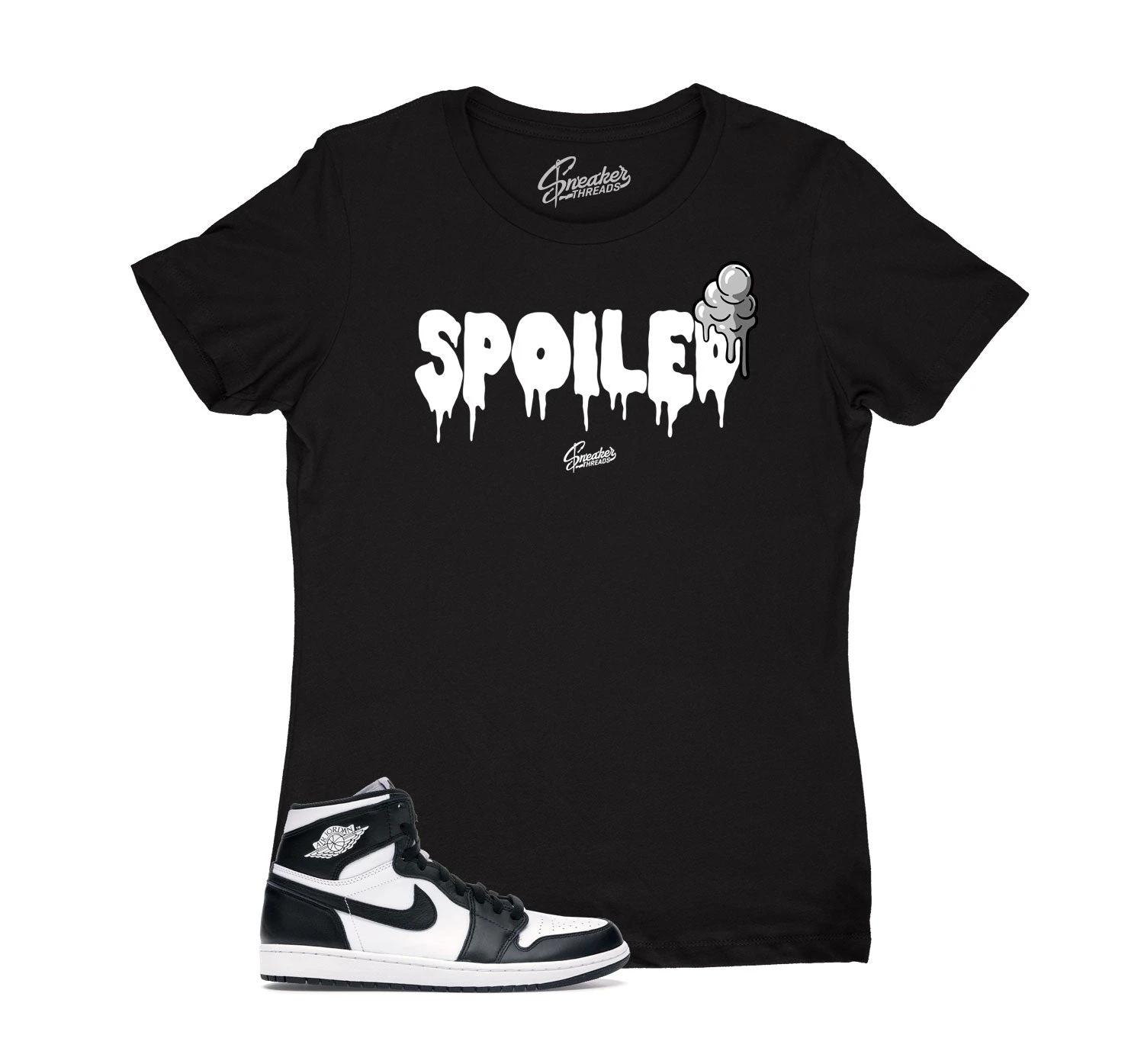 Womens - Black White 1 Spoiled Shirt 3 Womens - Black White 1 Spoiled Shirt