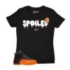 Womens - Brilliant Orange 12 Spoiled Shirt -Sneaker Threads Shop ladies jordan 12s brilliant orange shirts match