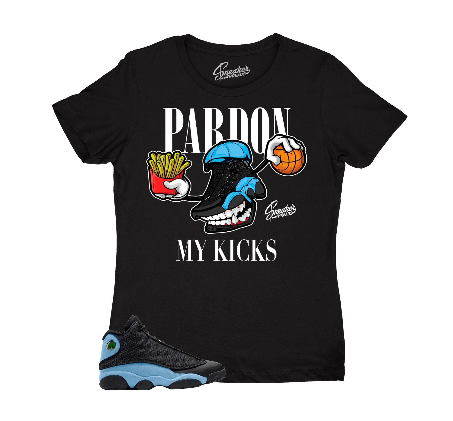 Womens - University Blue 13 Fly Kicks Shirt 3 Womens - University Blue 13 Fly Kicks Shirt