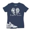 Womens - Midnight Navy 4 Fake Love Shirt -Sneaker Threads Shop ladies jordan 4s midnight navy sneaker shirts