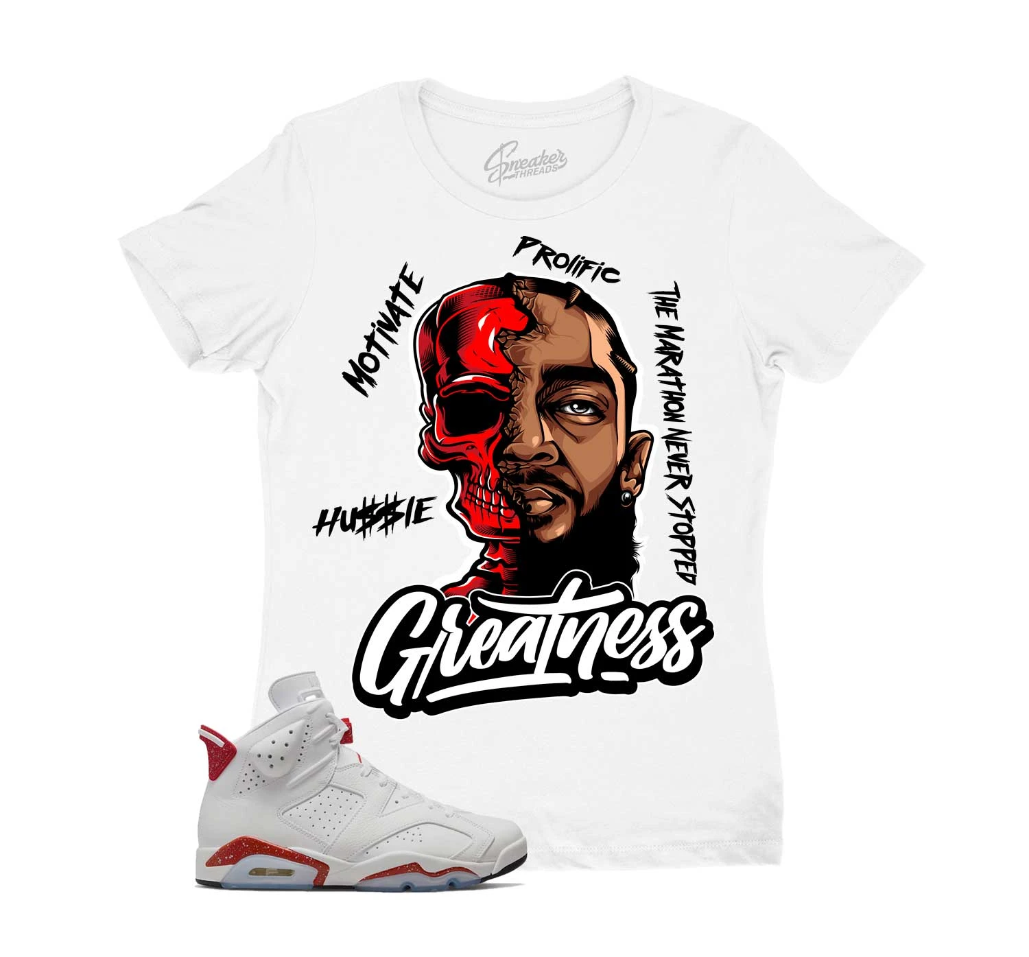 Womens - Red Cement 6 Great Nip Shirt 3 Womens - Red Cement 6 Great Nip Shirt