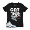 Womens - Uni Blue 6 Got Em Shirt 1 Womens - Uni Blue 6 Got Em Shirt -Sneaker Threads Shop ladies sneaker tee