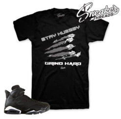 Retro 6 Black Cat Stay Hungry Shirt