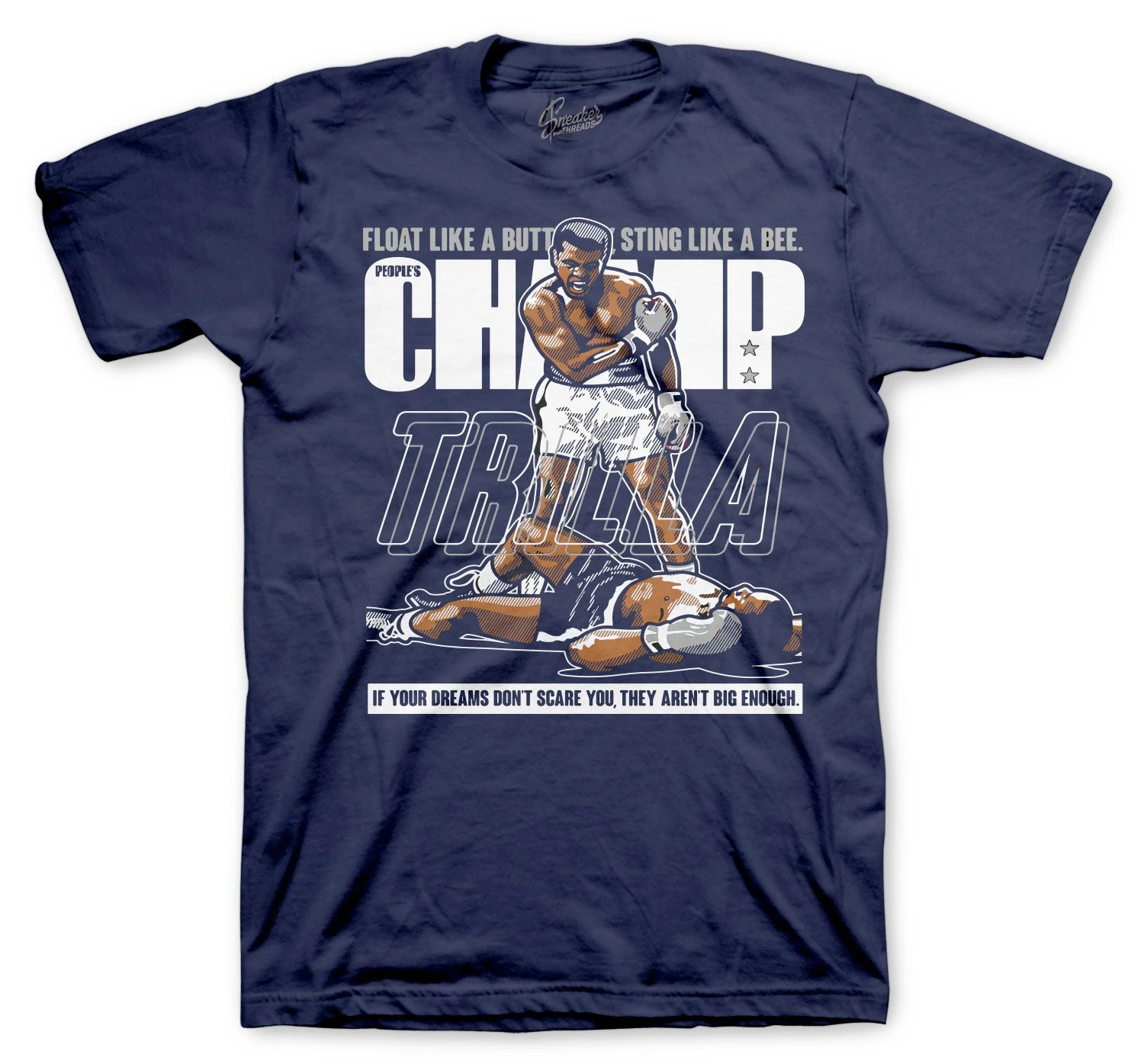 Retro 6 Midnight Navy Trilla Shirt 6 Retro 6 Midnight Navy Trilla Shirt - Image 4