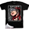 Retro 13 Wolf Grey Never Discuss Shirt -Sneaker Threads Shop retro 13 wolf grey tees match