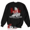 Retro 1 Black Toe Hustle Bird Sweater -Sneaker Threads Shop retro 1s black toe hoodies