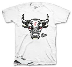 Retro 3 Cement Gray War Bully Shirt