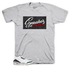 Retro 3 Cement Gray Sneaker Threads Box Shirt -Sneaker Threads Shop retro 3s cement grey sneaker tee 49195acf 5462 4825 af26 c06d05788954