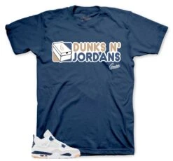 Retro 4 SB Navy Dunks N Jordans Shirt