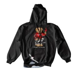 Retro 5 Black Metallic Cheers Bear Hoody