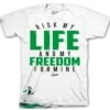 Retro 5 Lucky Green My Life Shirt 2 Retro 5 Lucky Green My Life Shirt -Sneaker Threads Shop retro 5 lucky green sneaker tee