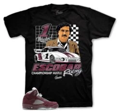Retro 5 Burgundy Championship Racing Shirt