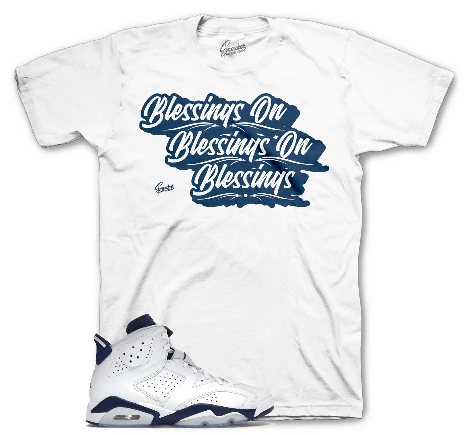 Retro 6 Midnight Navy Blessings Shirt 3 Retro 6 Midnight Navy Blessings Shirt
