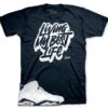 Retro 6 Midnight Navy Living Life Shirt -Sneaker Threads Shop retro 6s midnight navy sneaker shirts