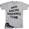 Retro 8 Gunsmoke Social Distance Shirt -Sneaker Threads Shop retro 8 smoke grey sneaker shirts
