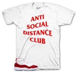 Retro 11 Cherry Scoial Distance Shirt