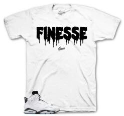 Retro 6 White Black Finesse Shirt
