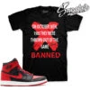Retro 1 Banned Thrown Out Shirt -Sneaker Threads Shop shirts match jordan 1 banned og outfits
