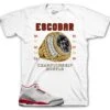 Retro 3 Cardinal Red Champ Hustle Shirt 1 Retro 3 Cardinal Red Champ Hustle Shirt -Sneaker Threads Shop sneaker tees escobar tees