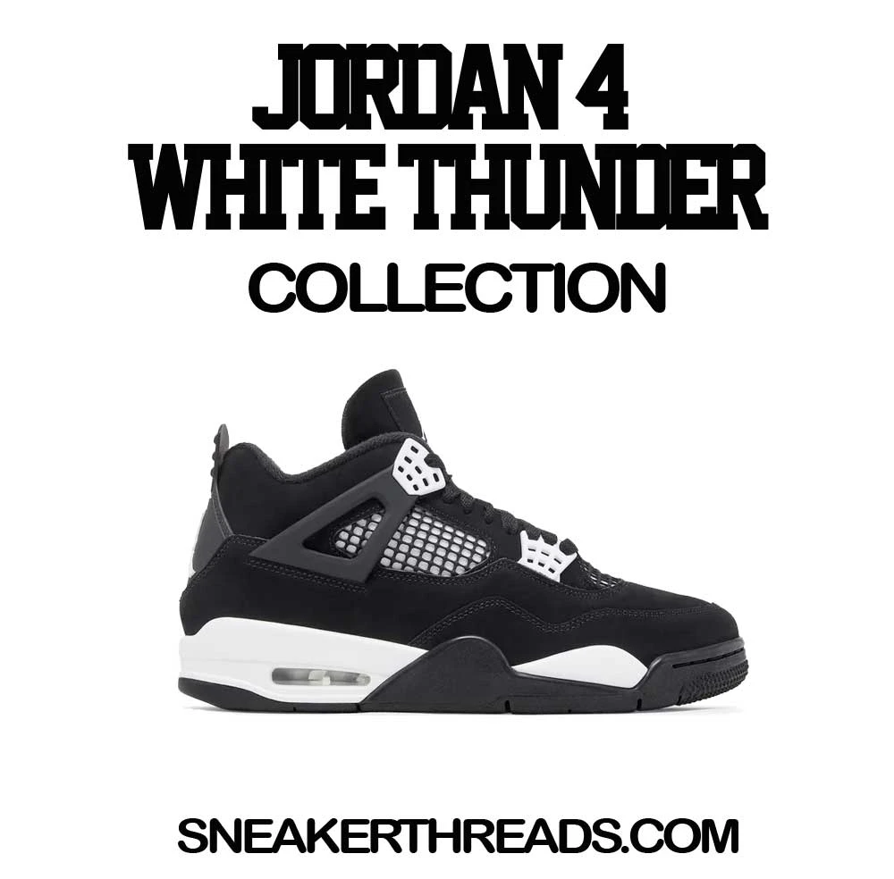 Retro 4 White Thunder Strikes Satin Jacket 4 Retro 4 White Thunder Strikes Satin Jacket - Image 2