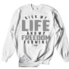 Retro 2 Cement Grey My Life Sweater -Sneaker Threads Shop sweater jordan 2s cement grey crewneck