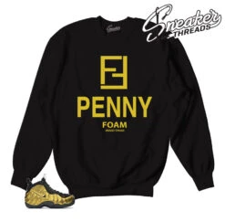 Foamposite Metallic Gold Fancy Foams Sweater