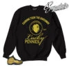 Foamposite Metallic Gold Lucky Penny Sweater -Sneaker Threads Shop sweatshirts matching foams metallic gold