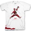 Retro 11 Cherry Air Santa Shirt -Sneaker Threads Shop tee to matching jordan 11 cherry