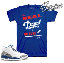Retro 3 True Blue No Cuts Shirt