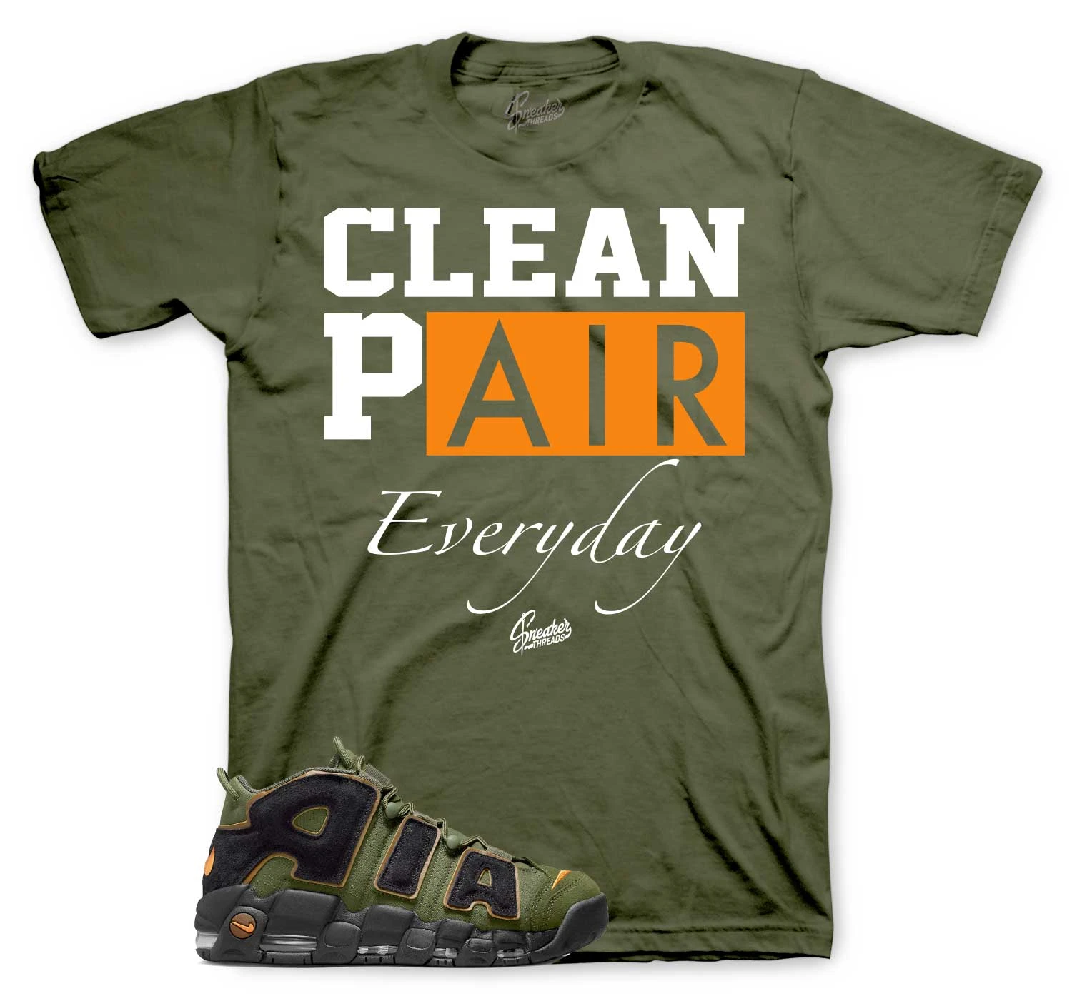 More Uptempo 96 Cargo Khaki Clean Pair Shirt 3 More Uptempo 96 Cargo Khaki Clean Pair Shirt