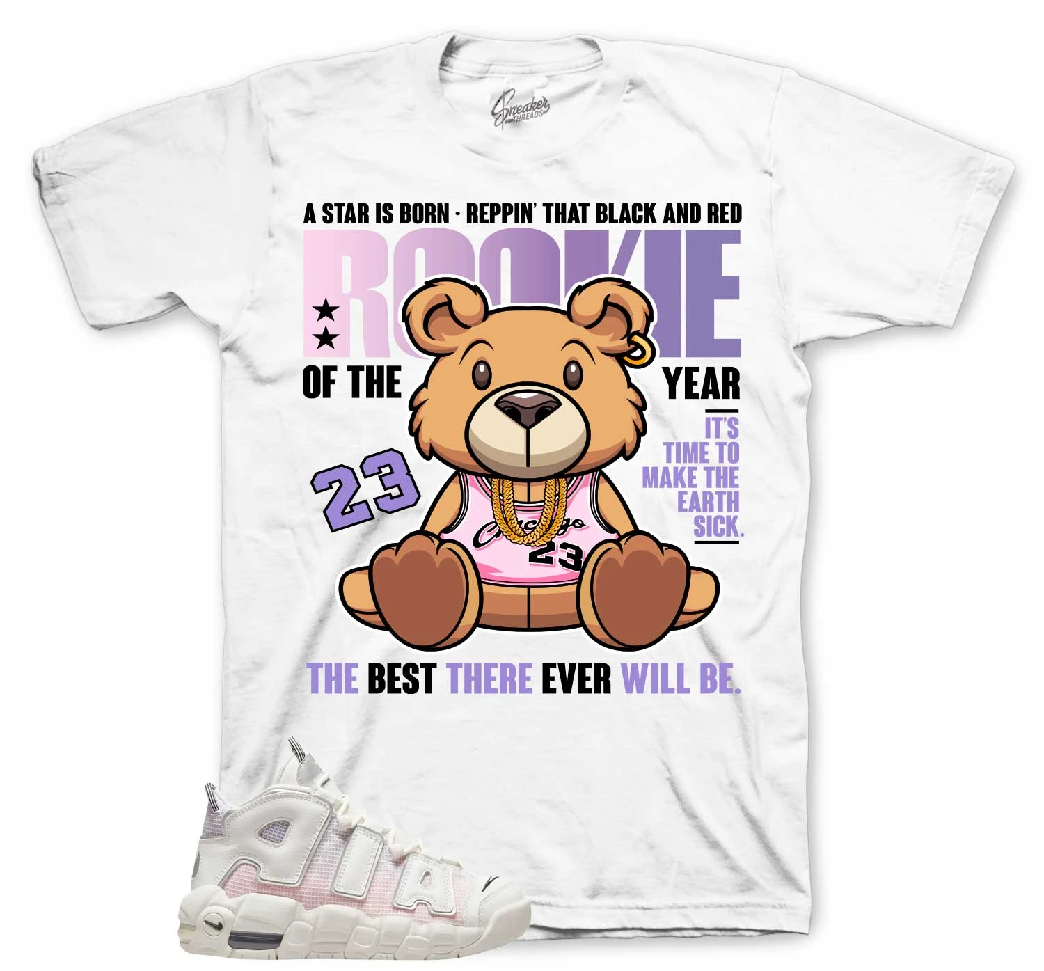 More Uptempo 96 Thank You Wilson Rookie Bear Shirt 3 More Uptempo 96 Thank You Wilson Rookie Bear Shirt