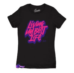 Womens - Foam Purple Camo Living Life Shirt