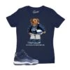 Womens - Midnight Navy 11 Icy Bear Shirt -Sneaker Threads Shop womens jordan 11s midnght navy shirts