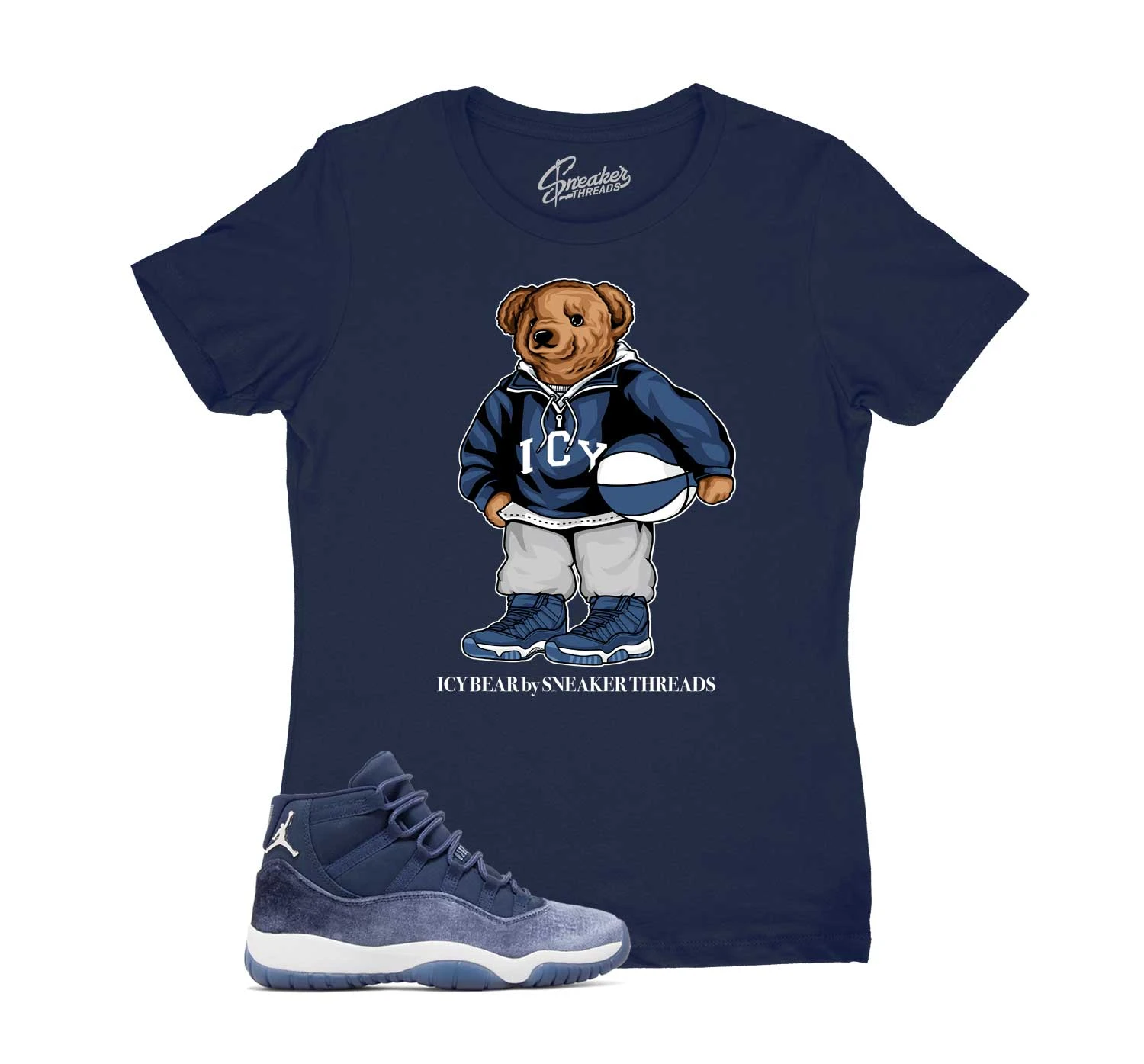 Womens - Midnight Navy 11 Icy Bear Shirt 3 Womens - Midnight Navy 11 Icy Bear Shirt