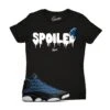 Womens - Navy 13 Spoiled Shirt 1 Womens - Navy 13 Spoiled Shirt -Sneaker Threads Shop womens jordan 13s navy sneaker tees