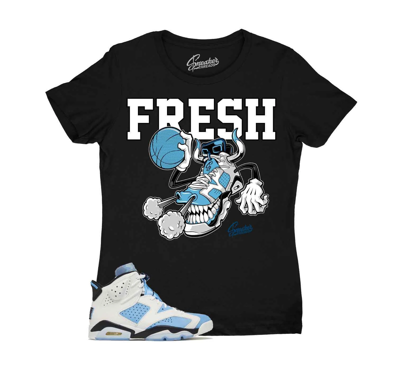 Womens - Uni Blue 6 Fresh Kicks Shirt 3 Womens - Uni Blue 6 Fresh Kicks Shirt