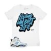 Womens - Uni Blue 6 Living Life Shirt 2 Womens - Uni Blue 6 Living Life Shirt -Sneaker Threads Shop womens sneaker tees match
