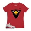 Womens - Cardinal Red 3 Never Fly Face Shirt 1 Womens - Cardinal Red 3 Never Fly Face Shirt -Sneaker Threads Shop womens sneaker tees0fly
