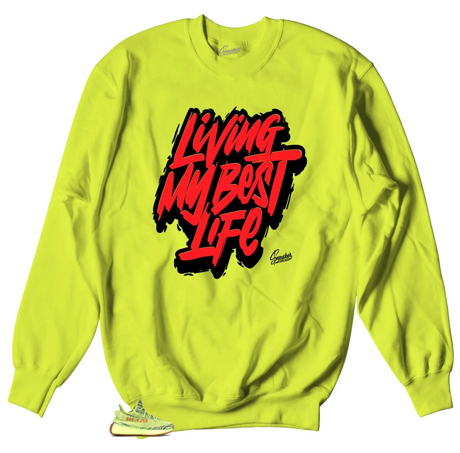 Frozen Yellow Living Life Sweater 3 Frozen Yellow Living Life Sweater