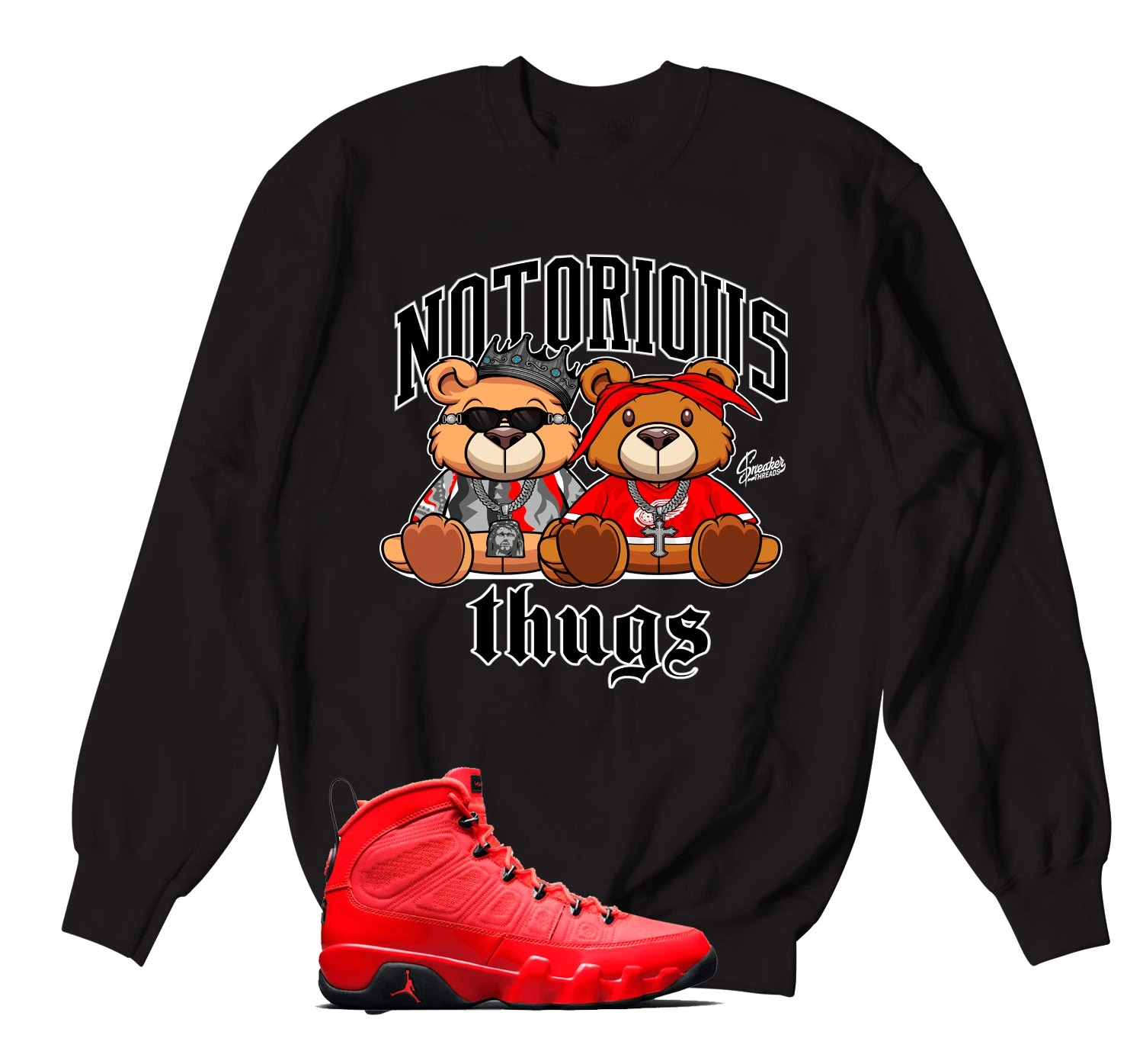 Retro 9 Chile Red Thug Bears Sweater 3 Retro 9 Chile Red Thug Bears Sweater