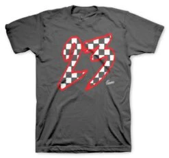 Retro 12 Dark Grey Checkered Shirt