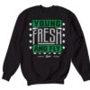 Retro 3 Pine Green Fresh & Fly Sweater