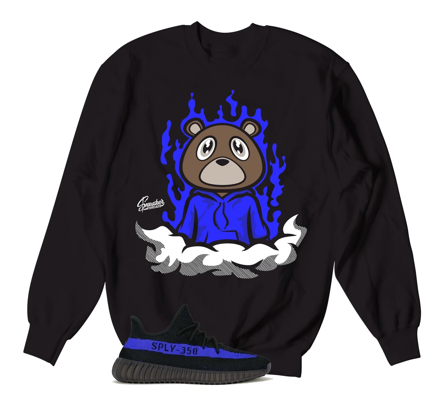 350 Dazzling Blue Fly Bear Sweater 3 350 Dazzling Blue Fly Bear Sweater