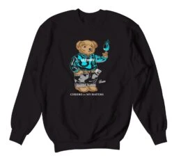 Retro 13 Island Green Cheers Bear Sweater