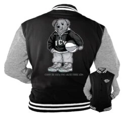 Retro 11 Cool Grey Cool Bear Varsity Jacket