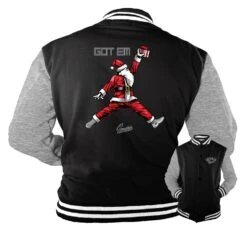 Retro 11 Cool Grey Air Santa Varsity Jacket