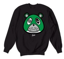 Retro 3 Pine Green ST Bear Sweater