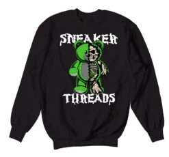 Retro 3 Pine Green Play Bear Sweater